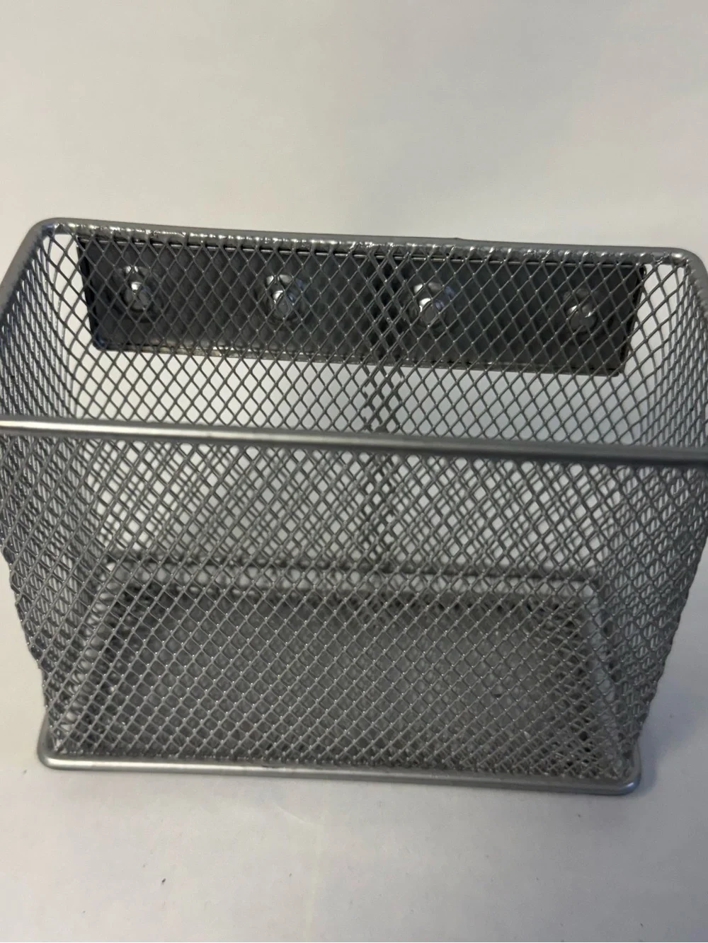 COCO Gray Mesh Desk Organizer Set Metal Storage Bins NWOT